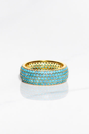 MINI BILLIONAIRE RING- TURQUOISE